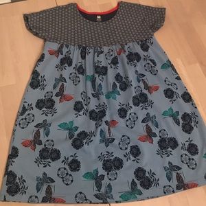 Tea Collection Blue Butterflies Tshirt Dress